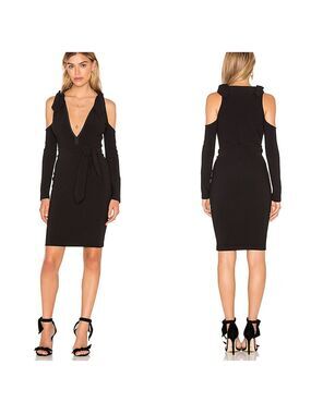 Bec & Bridge Cold Shoulder Long Sleeve Dress, Size 2